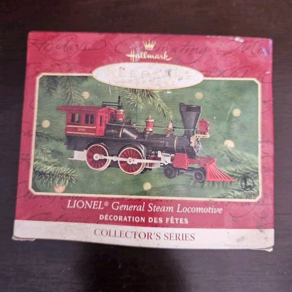2000 Lionel General Steam Locomotive The Tender Hallmark Keepsake Ornament